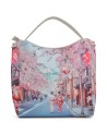  Ynot - Borsa a spalla Hobo Large in ecopelle stampa città