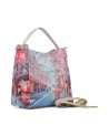  Ynot - Borsa a spalla Hobo Large in ecopelle stampa città