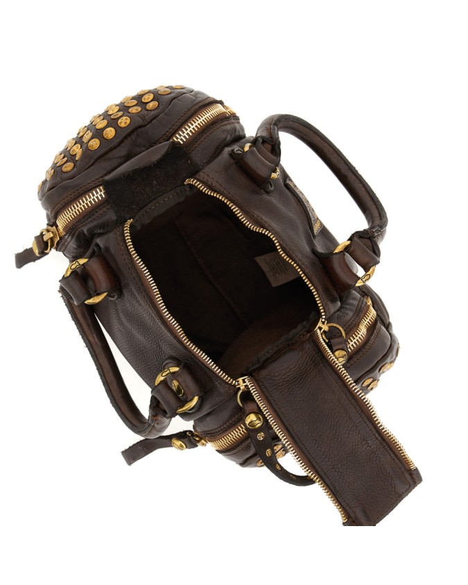 Campomaggi - Britney Cowhide Leather Tote Bag with Studs