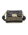 Campomaggi - Leather Shoulder Bag with Flap, Studs, and Rivets