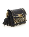 Campomaggi - Leather Shoulder Bag with Flap, Studs, and Rivets