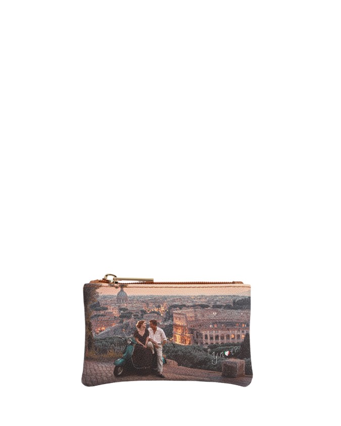 Ynot - Pouch-Style Keychain with Ring and Carabiner in Faux