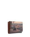 Ynot – Damenbrieftasche mit Klappe und Knopf aus Kunstleder von