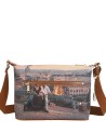  Ynot - Borsa Hobo Tg. S in Ecopelle Stampa Città Yesbag