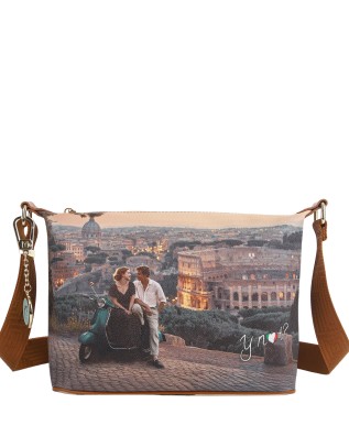  Ynot - Borsa Hobo Tg. S in Ecopelle Stampa Città Yesbag 2