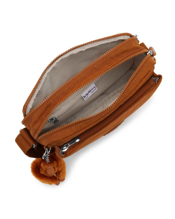 Kipling - Borsa a Tracolla a Doppio Scomparto in Tessuto