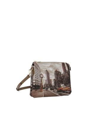  Ynot - Borsa a tracolla Tg. S con due scomparti in ecopelle 2