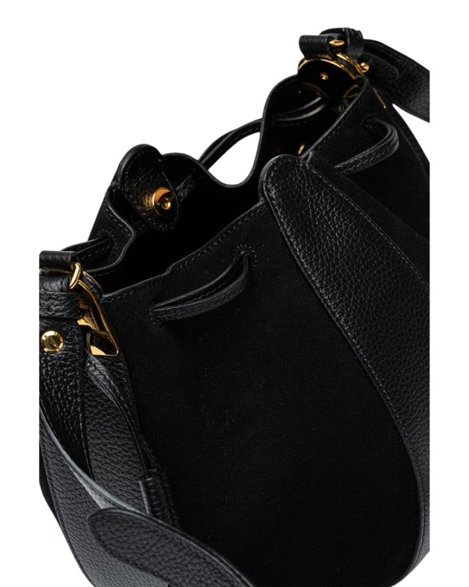  Coccinelle - Borsa a Secchiello in Pelle e Camoscio Boom