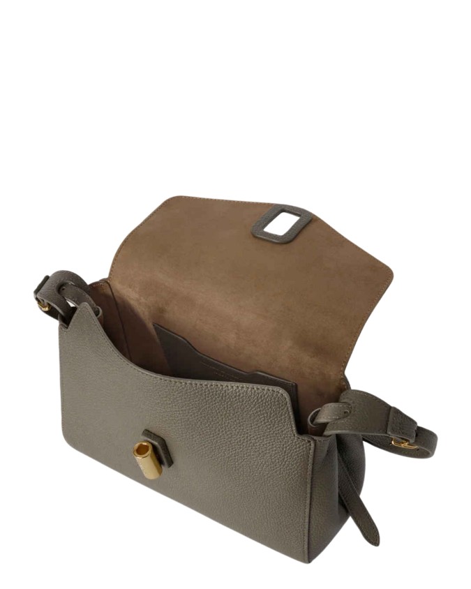  Trussardi - Borsa a Tracolla con Patta in Pelle Girello Mini