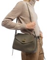  Trussardi - Borsa a Tracolla con Patta in Pelle Girello Mini