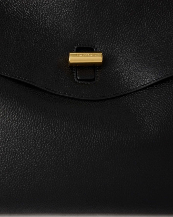  Trussardi - Borsa a Spalla con Patta in Pelle Girello Large
