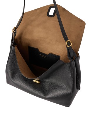  Trussardi - Borsa a Spalla con Patta in Pelle Girello Large 2