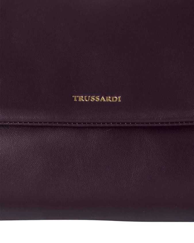  Trussardi - Borsa a Tracolla con Patta in Nappa Orbita Media