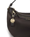  Nannini – Borsa a Spalla Mezzaluna in Nylon e Pelle Liberty