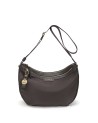  Nannini – Borsa a Spalla Mezzaluna in Nylon e Pelle Liberty