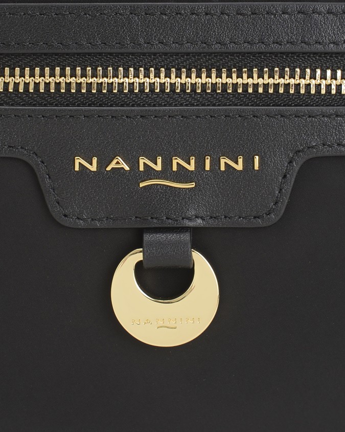  Nannini - Borsa a Tracolla Piccola con Due Comparti in Nylon e