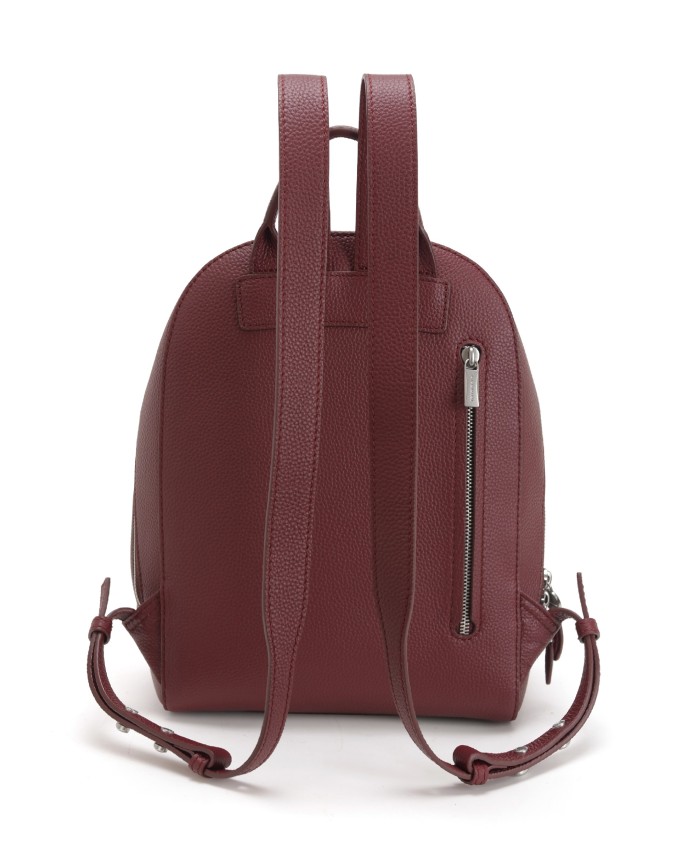 Nannini - Women's Leather Backpack with an External Pocket in