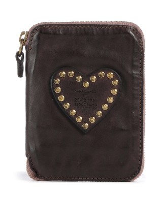 Campomaggi - Women's Wallet with Studs and a Heart, Made of