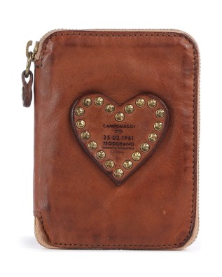 Campomaggi - Women's Wallet with Studs and a Heart, Made of