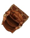 Campomaggi - Leather Shoulder Bag with Flap and Studs, Size S