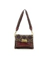 Campomaggi - Leather Shoulder Bag with Flap and Studs, Size S
