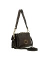 Campomaggi - Leather Shoulder Bag with Flap and Studs, Size S