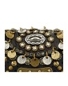 Campomaggi - Leather Shoulder Bag with Flap and Studs, Size S