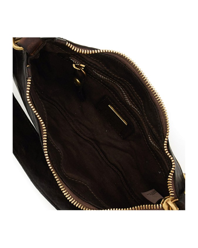 Campomaggi - Borsa a Spalla con Borchie in Pelle di Vacchetta