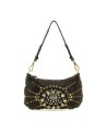  Campomaggi - Borsa a Spalla con Borchie e Strass in Pelle di