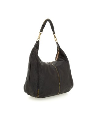 Campomaggi - Borsa Hobo con Borchie in Pelle di Vacchetta Wanda 2