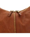 Campomaggi - Borsa Hobo con Borchie in Pelle di Vacchetta Wanda
