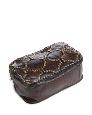  Campomaggi - Borsa a Spalla con Borchie e Tracolla in Pelle di 2