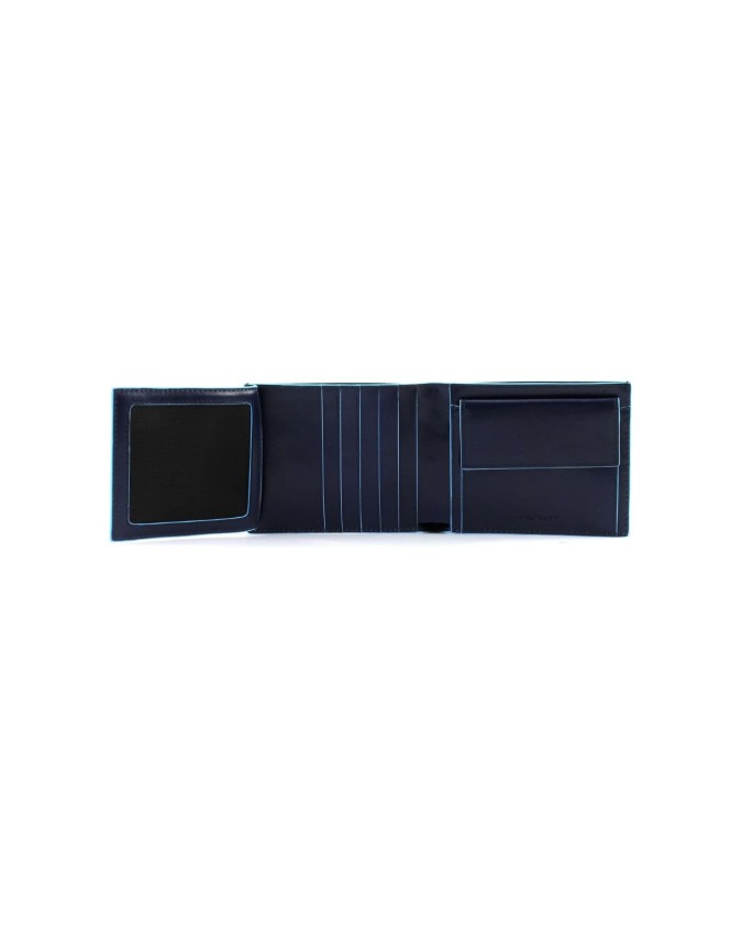 Piquadro - Men's wallet with coin pocket, bill compartment, and