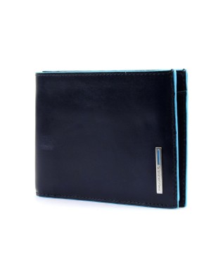 Piquadro - Men's wallet with coin pocket, bill compartment, and