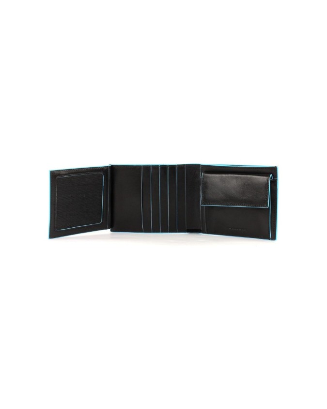 Piquadro - Men's wallet with coin pocket, bill compartment, and