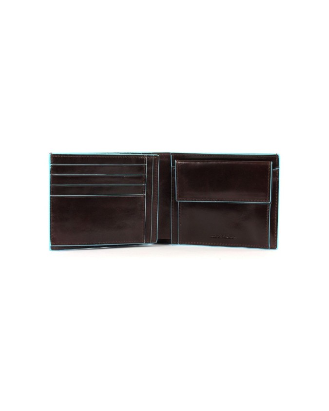 Piquadro - Men's wallet with coin pocket, bill compartment, and