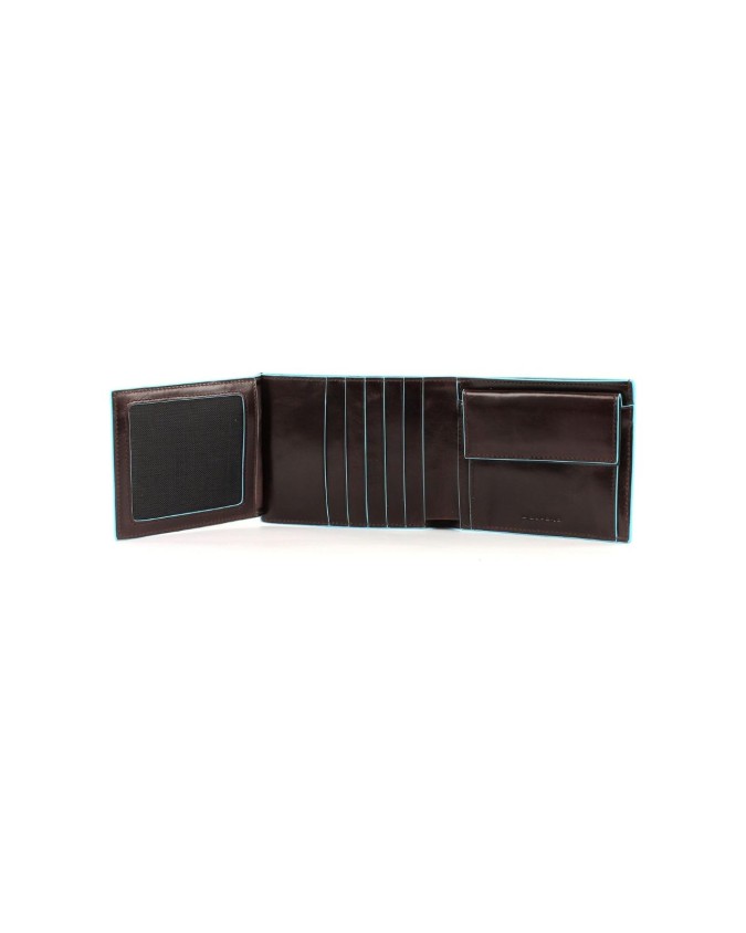 Piquadro - Men's wallet with coin pocket, bill compartment, and