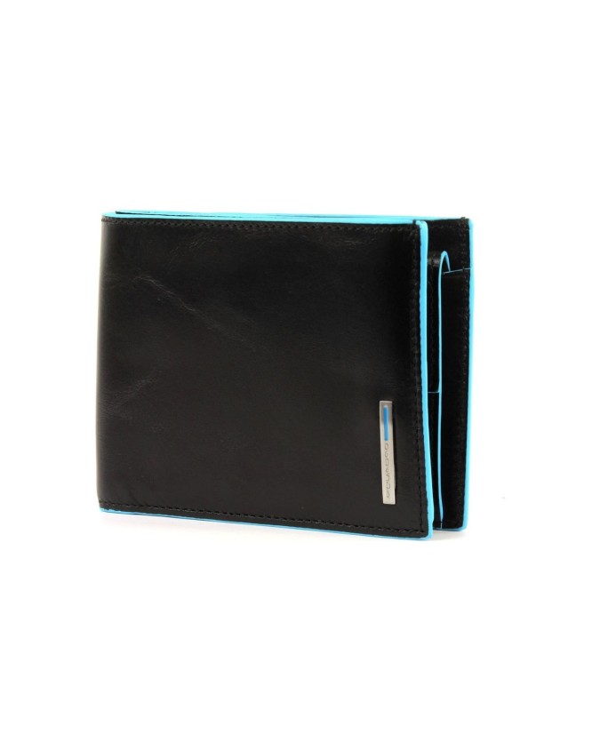 Piquadro - Men's wallet with coin pocket, bill compartment, and