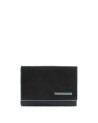 Porta carte di credito PIQUADRO - Astuccino in pelle - Nero -