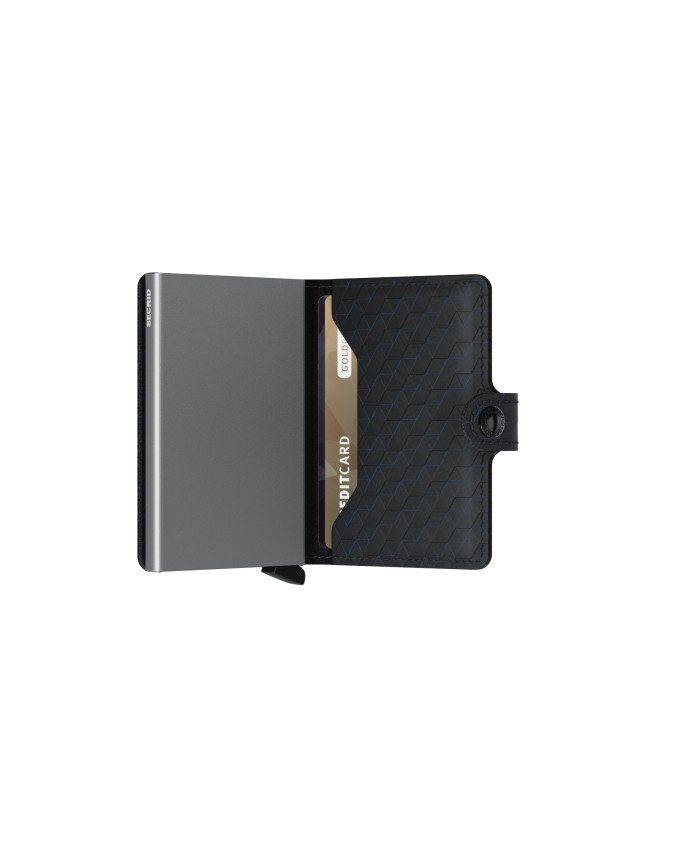 Secrid - Portafoglio mini in pelle e alluminio Miniwallet Optical