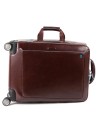 Piquadro - Trolley cabina porta PC 15.6'' in pelle Blue Square