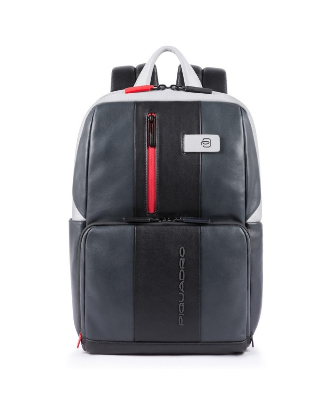 Piquadro - Urban Leather Backpack for a 14-inch Laptop and iPad