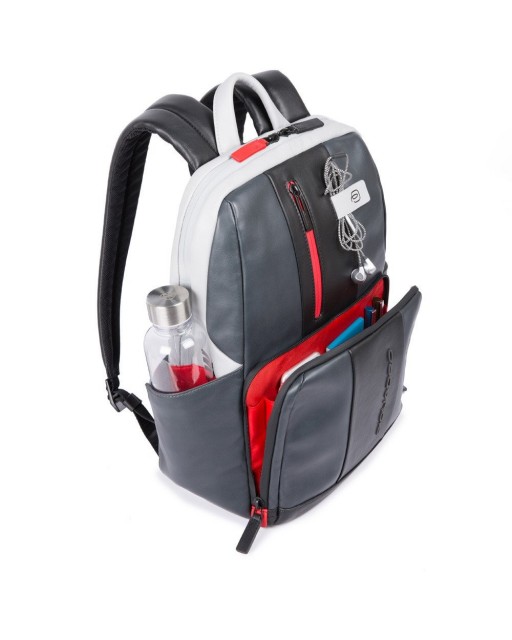 Piquadro - Zaino  in pelle porta PC 14'' e porta iPad Urban