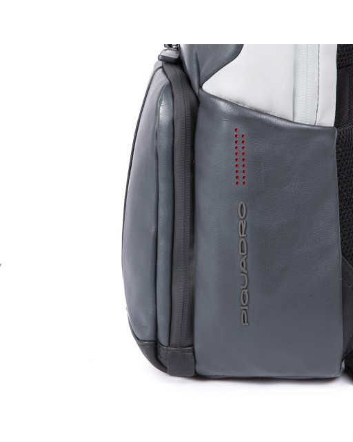 Piquadro - Zaino  in pelle porta PC 14'' e porta iPad Urban