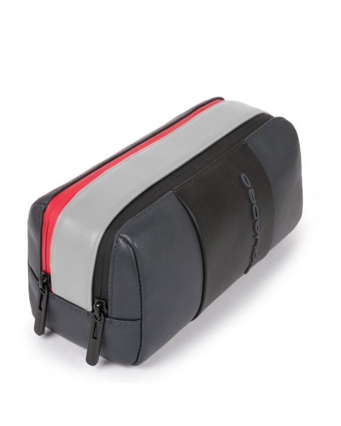 Pochette e Bustine Piquadro Beauty case in pelle Urban -