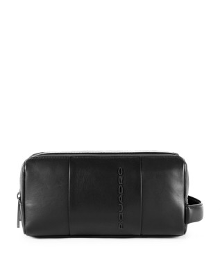 Pochette e Bustine Piquadro Beauty case in pelle Urban - 2