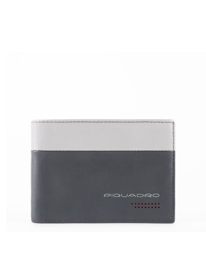 Piquadro - Portafoglio uomo con porta documenti e porta monete Urban