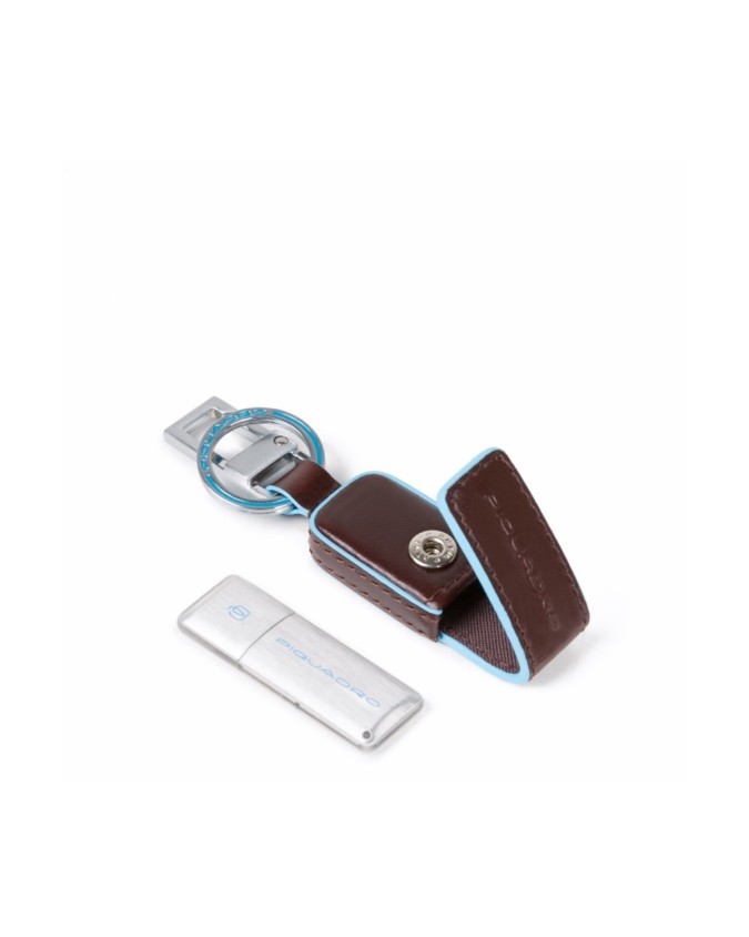 Portachiavi PIQUADRO - Portachiavi in pelle chiavetta USB da