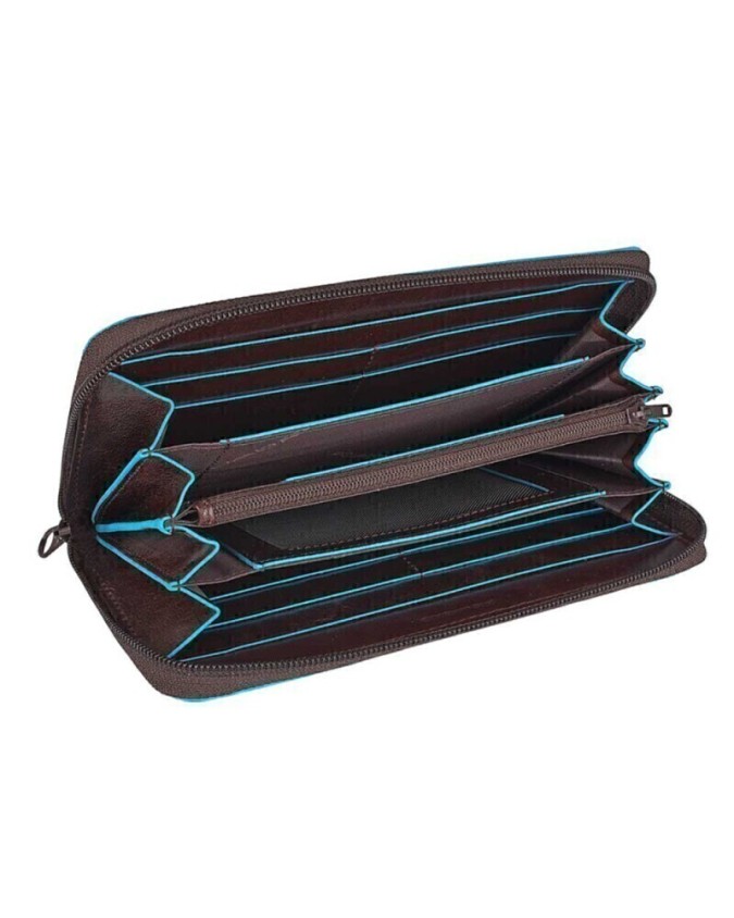 Piquadro - Portafogli Donna a quattro soffietti in pelle Blue Square