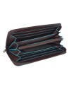 Piquadro - Portafogli Donna a quattro soffietti in pelle Blue Square
